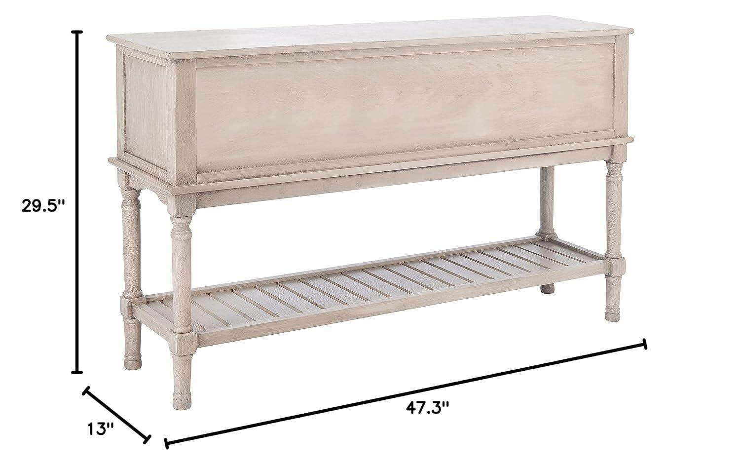 Tate 2 Drawer 2 Door Console Table - Greige - Safavieh