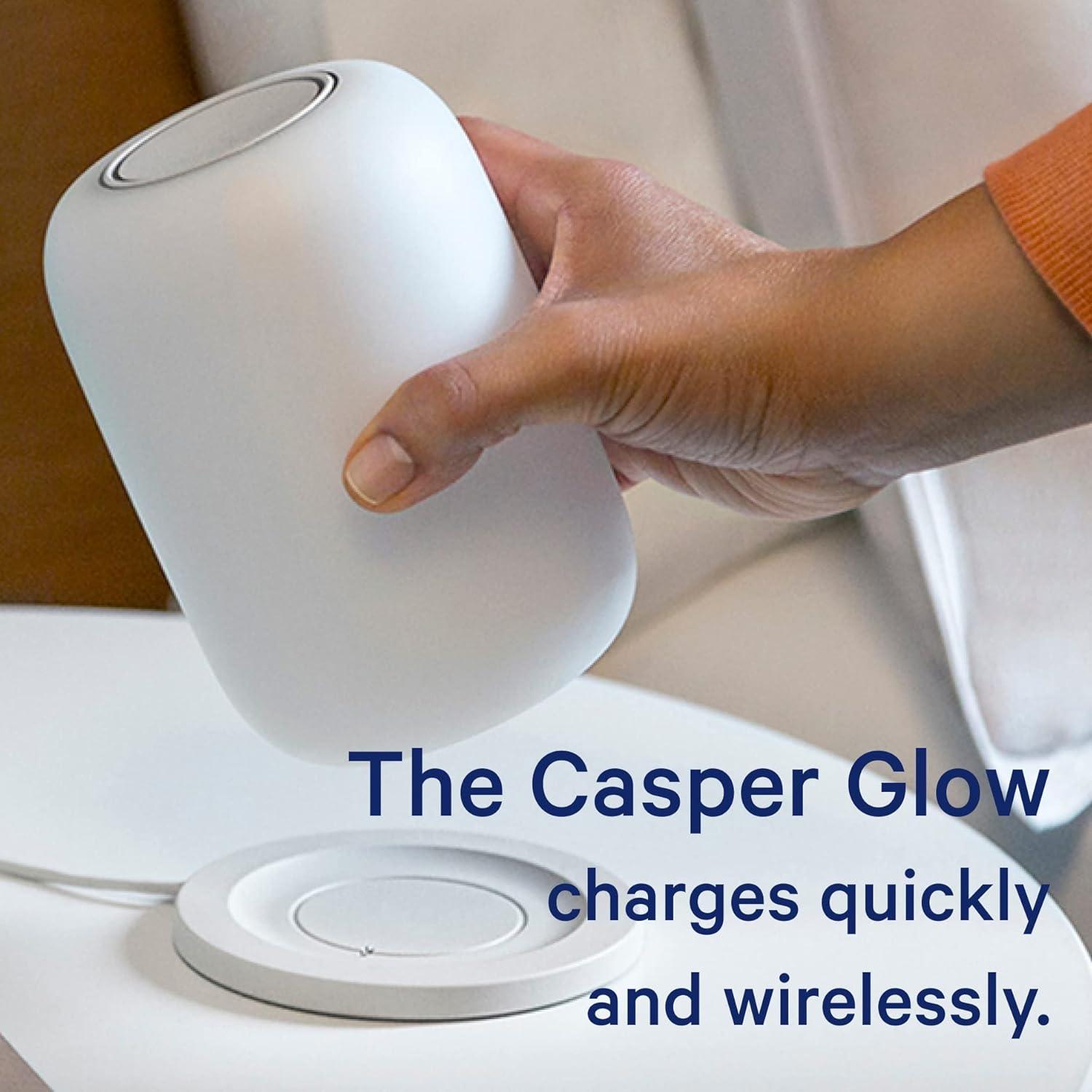 The Casper Glow Light Double Pack: Night Light, Touch Sensor, Smartphone App, Rechargeable, UPC 192472020942