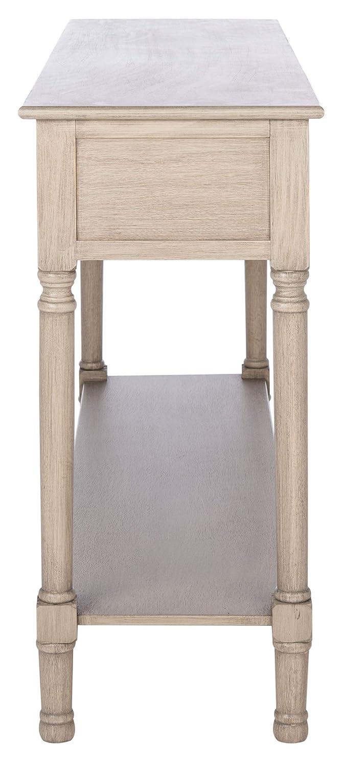 Landers 3 Drawer Console Table - Greige - Safavieh
