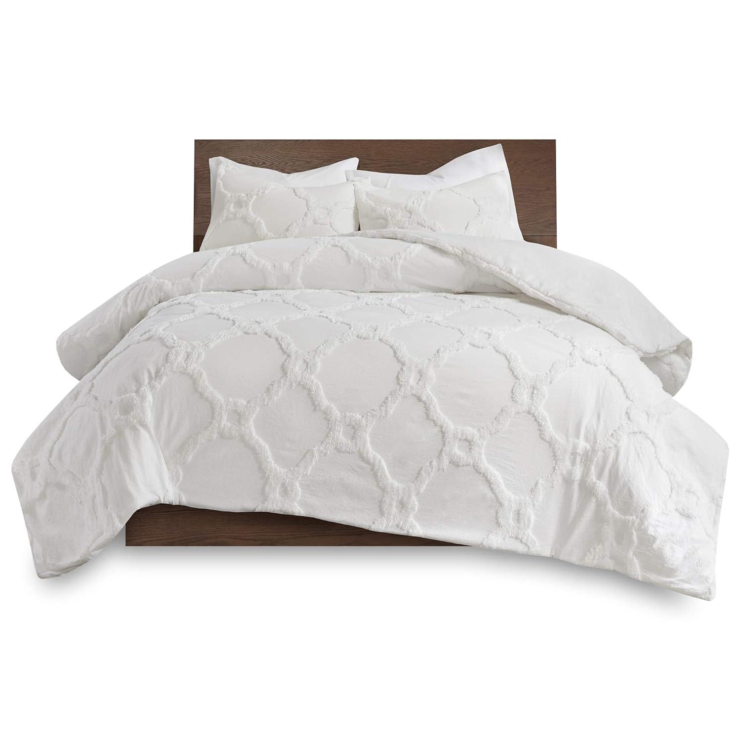 Pacey 3 Piece Tufted Cotton Chenille Comforter Set