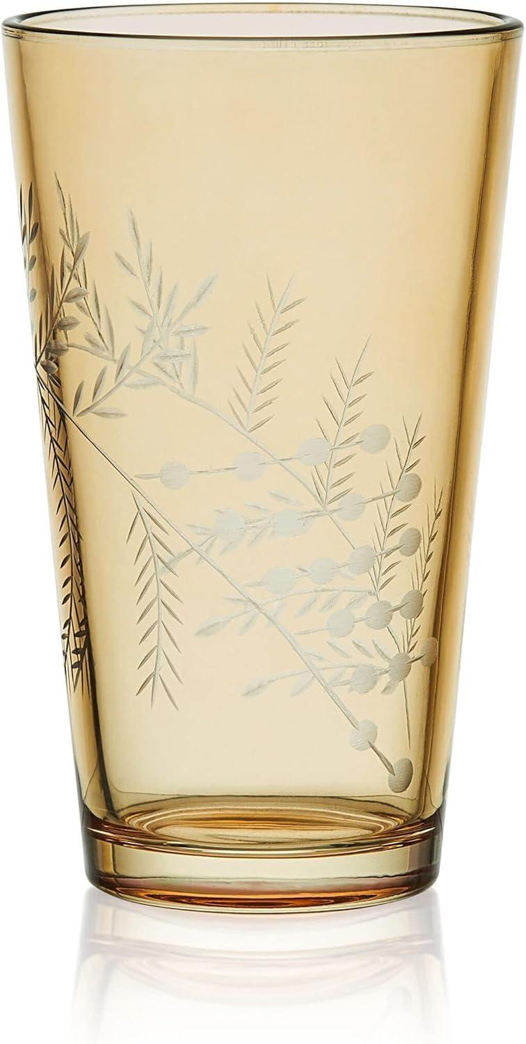 Fitz and Floyd Wildflower Highball Glasses