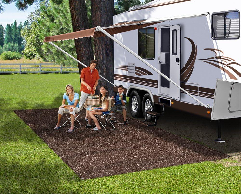 Prest-O-Fit 2-1173 Patio Rug Stone Gray 8 Ft. x 20 Ft.