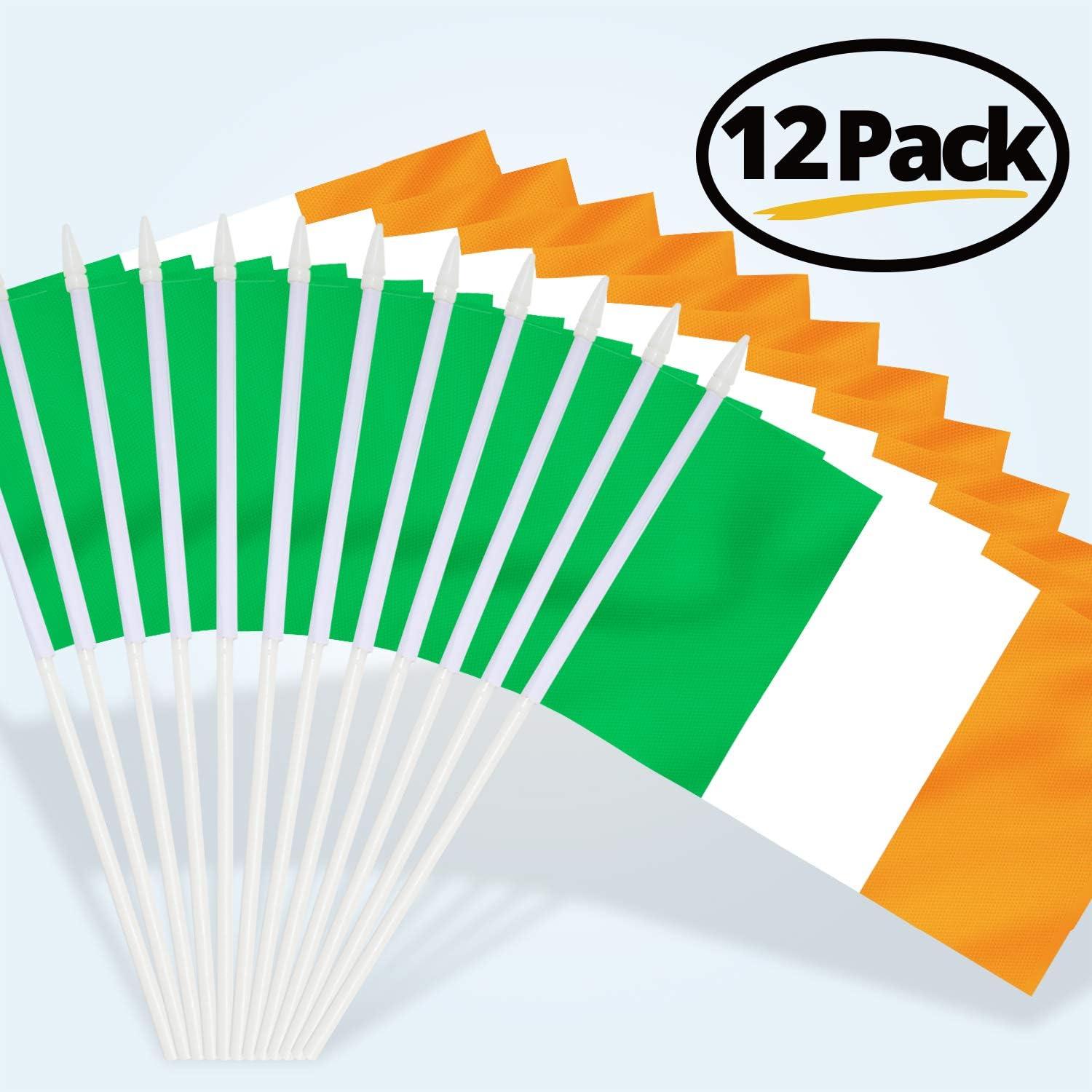 Ireland Stick 2-Sided Polyester 5" x 8" House Flag