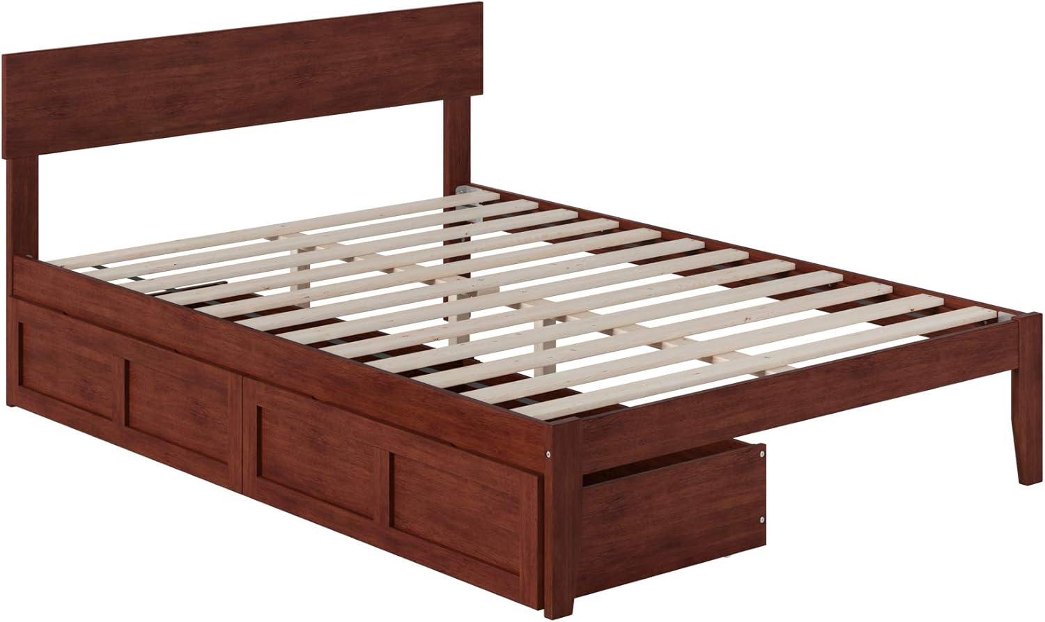 Valeria Premium Wood Storage Platform Bed with Under Bed Storage Drawers