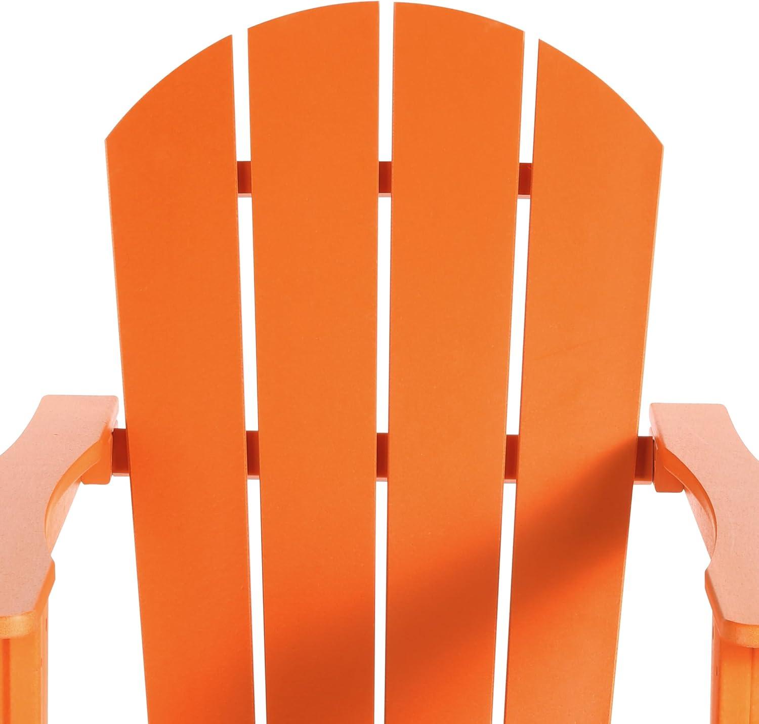 Polytrends Laguna Hdpe All Weather Outdoor Patio Rocking Chair (Set of 2) Orange