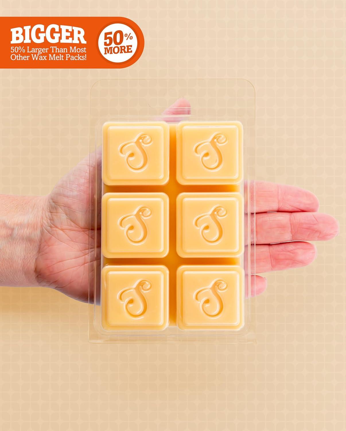 Shortie's Candle Company Fall Wax Melts Variety Pack - Pumpkin Souffle, Butter Pecan Pie, Apple Harvest - Formula 117-3 Highly Scented 3 Oz. Bars - Made with Natural Oils - Fall Warmer Wax Cubes