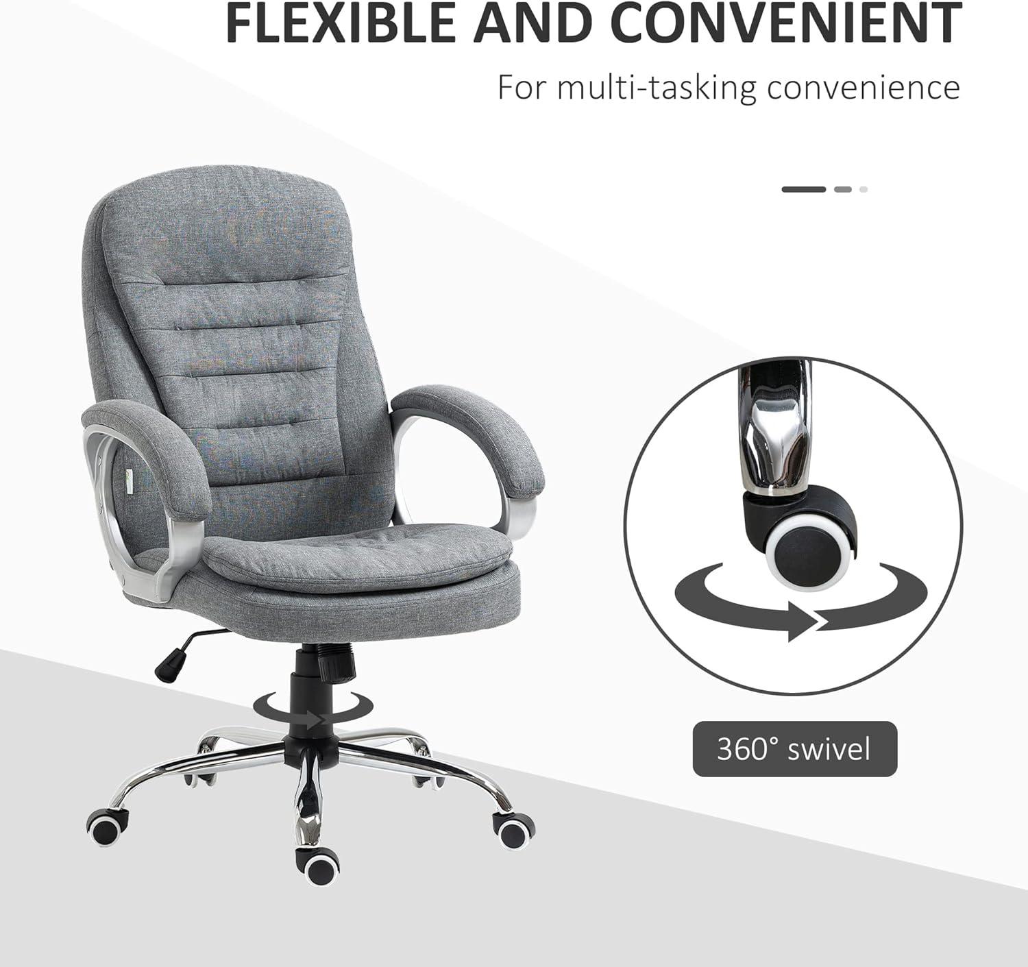 Gray High Back Mesh Fabric Executive Swivel Chair