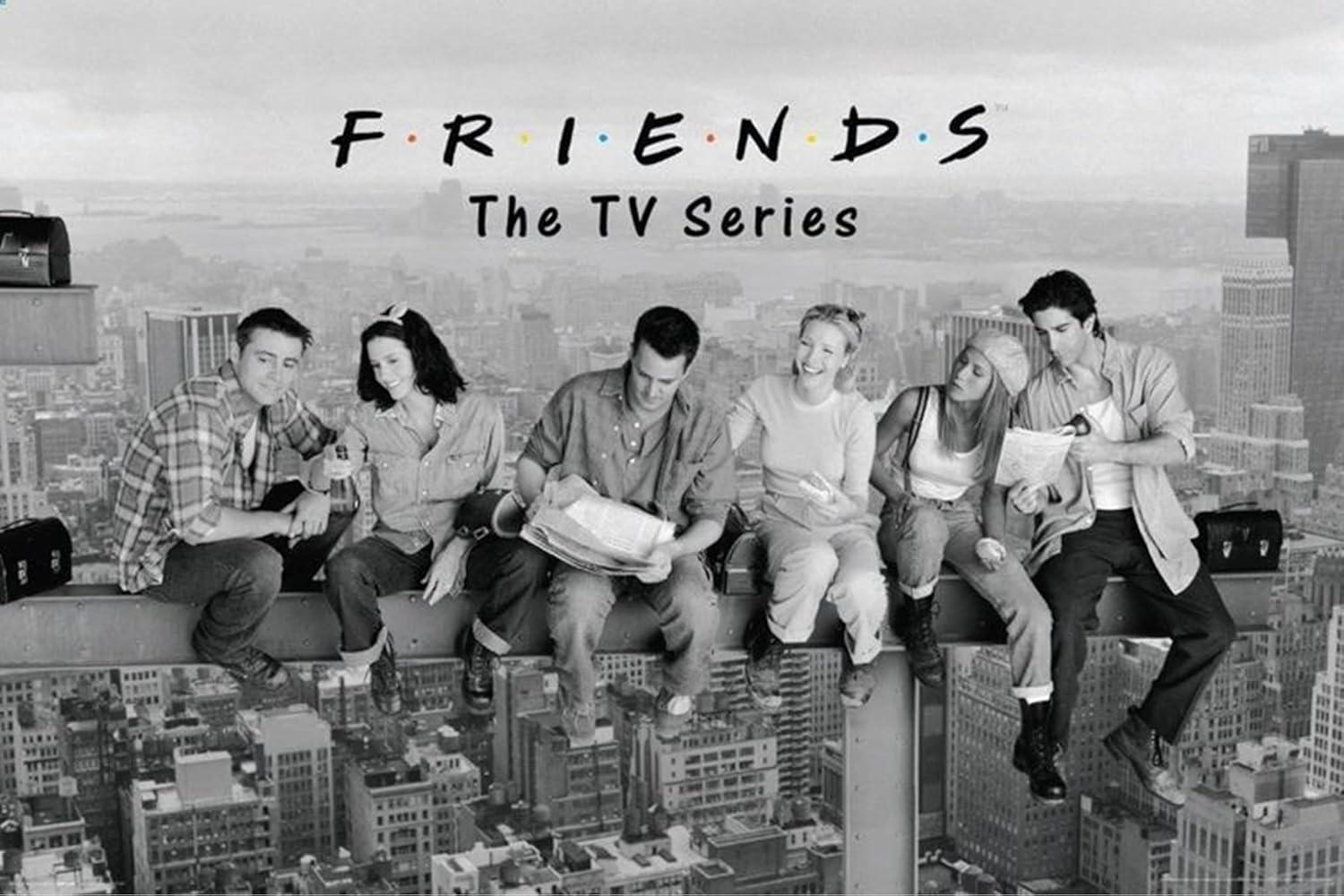 Buy Art For Less " Friends TV Show On A Beam Over New York Rachel Joey Phoebe Monica Chandler Ross "