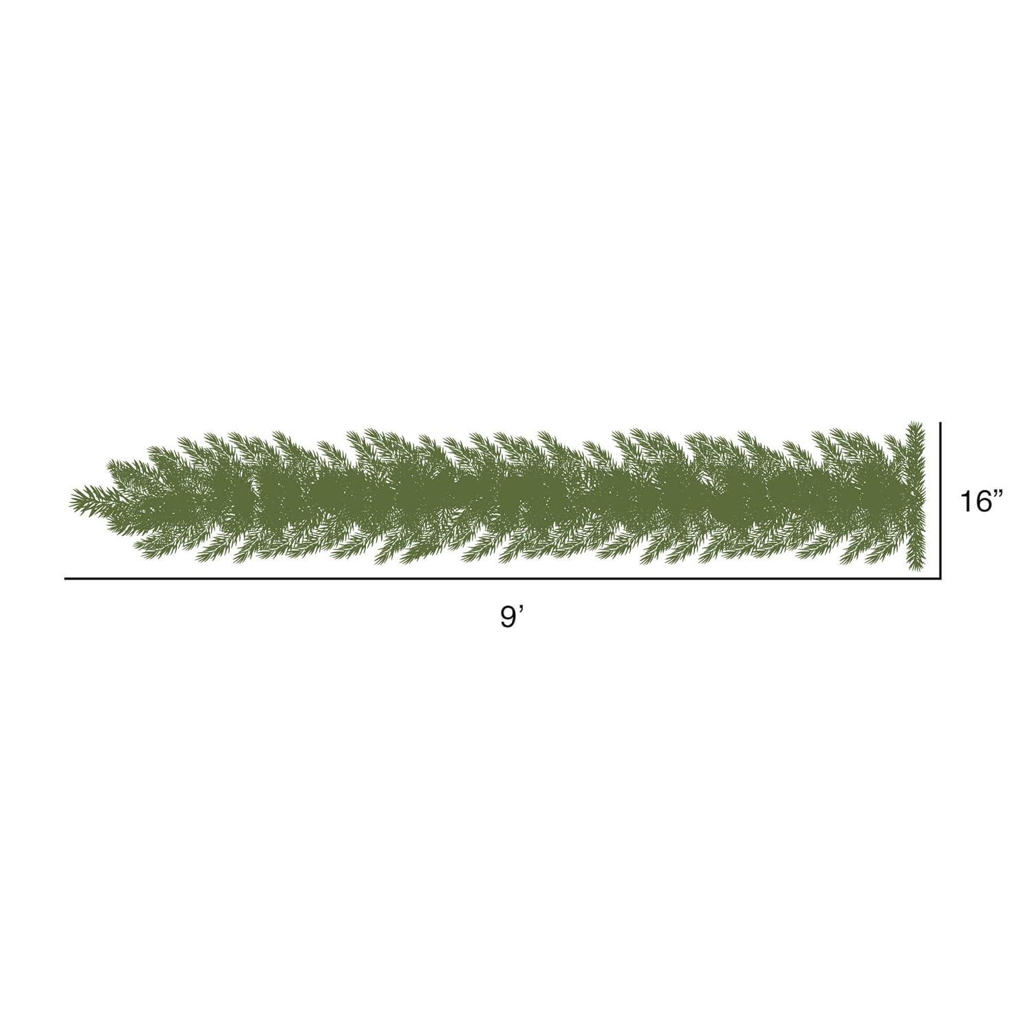 Vickerman 9' Douglas Fir Artificial Christmas Garland, Warm White LED Lights