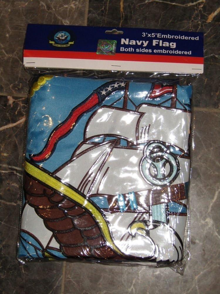 Outside US Navy 3x5 Outdoor Flag USA American Veteran Gift Garden Flags Military Decor