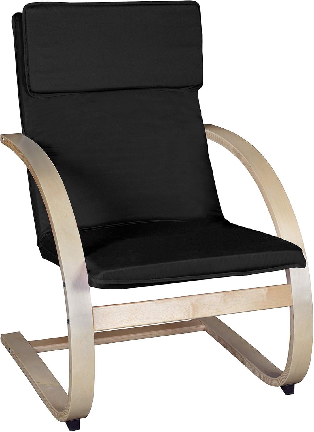 Mia Reclining Bentwood Chair - Natural & Black