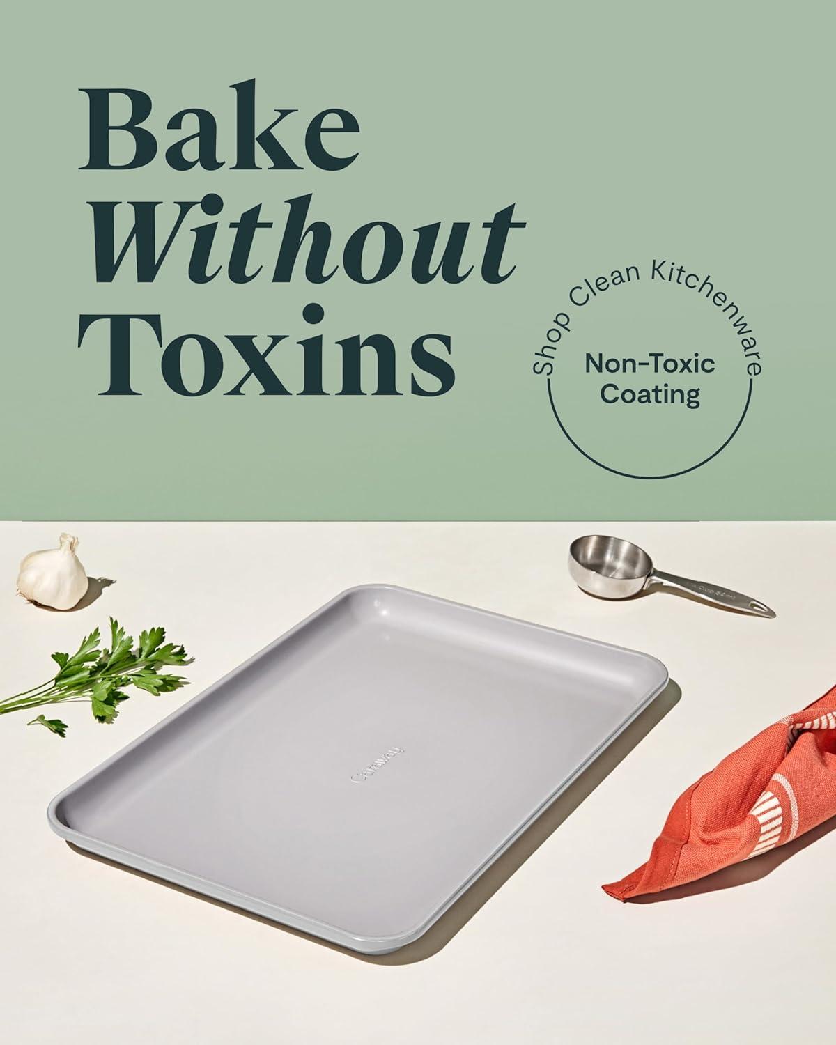 Caraway Non-Stick Ceramic Medium Baking Sheet in Grey