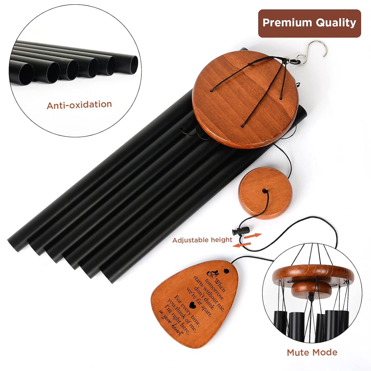 Sympathy Gifts for Loss of Loved One 32" Memorial Wind Chimes for Loss of Loved One Bereavement Condolence Gifts Sympathy Windchimes Memory Wind Chime with Memorial Card