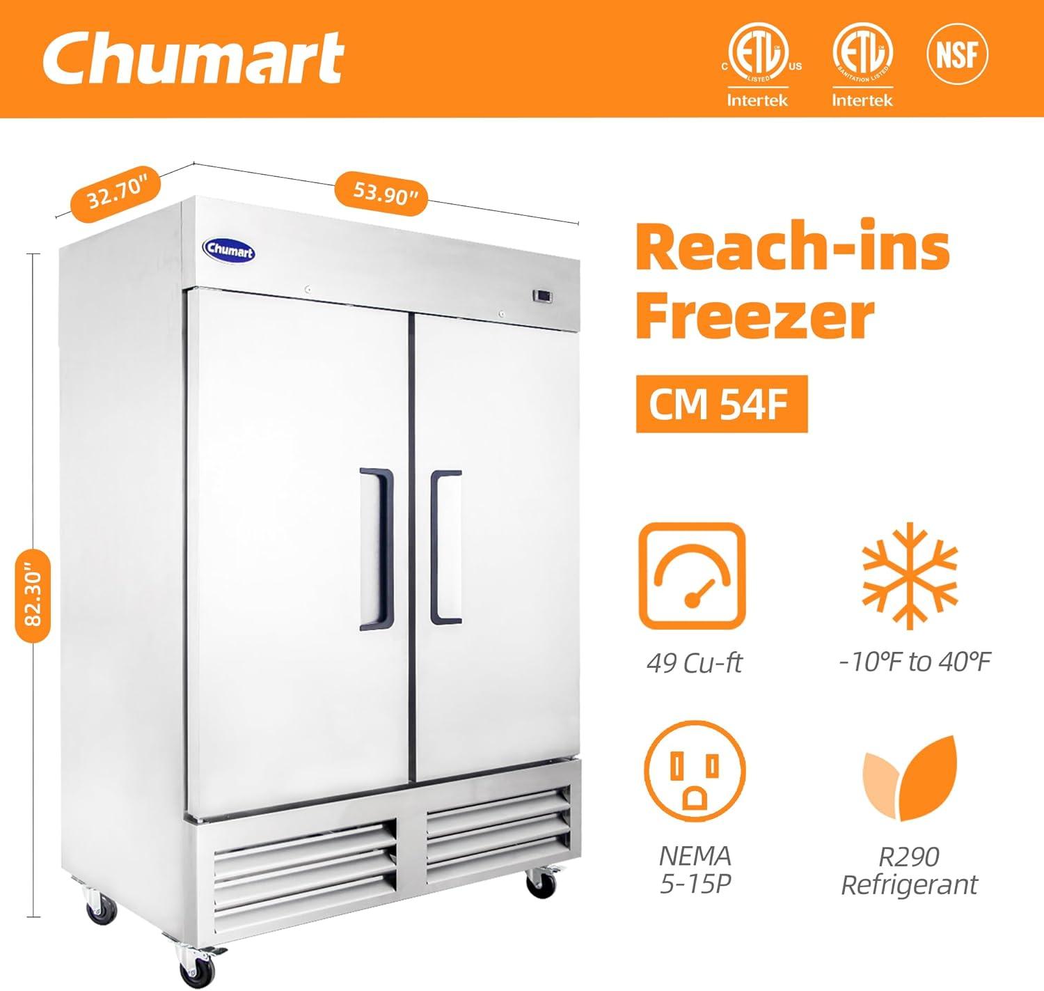 Arctic Air AR49 49 Cubic Feet Stainless Steel Refrigerator