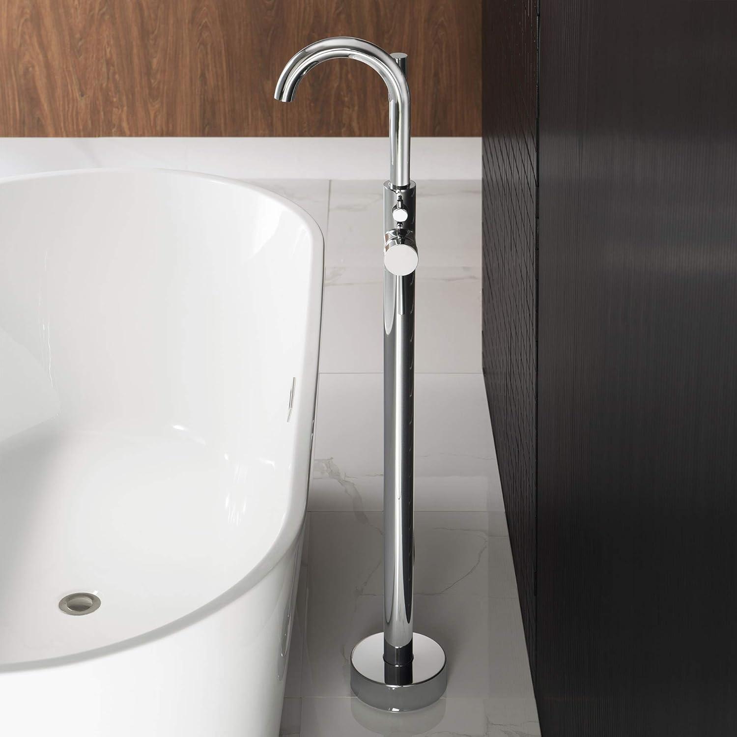 Cove 1 Handle Freestanding Tub Filler with Diverter