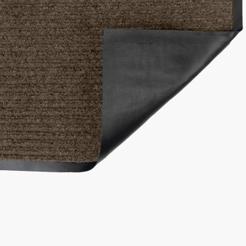 notrax 109 brush step entrance mat, for home or office, 3' x 4' brown