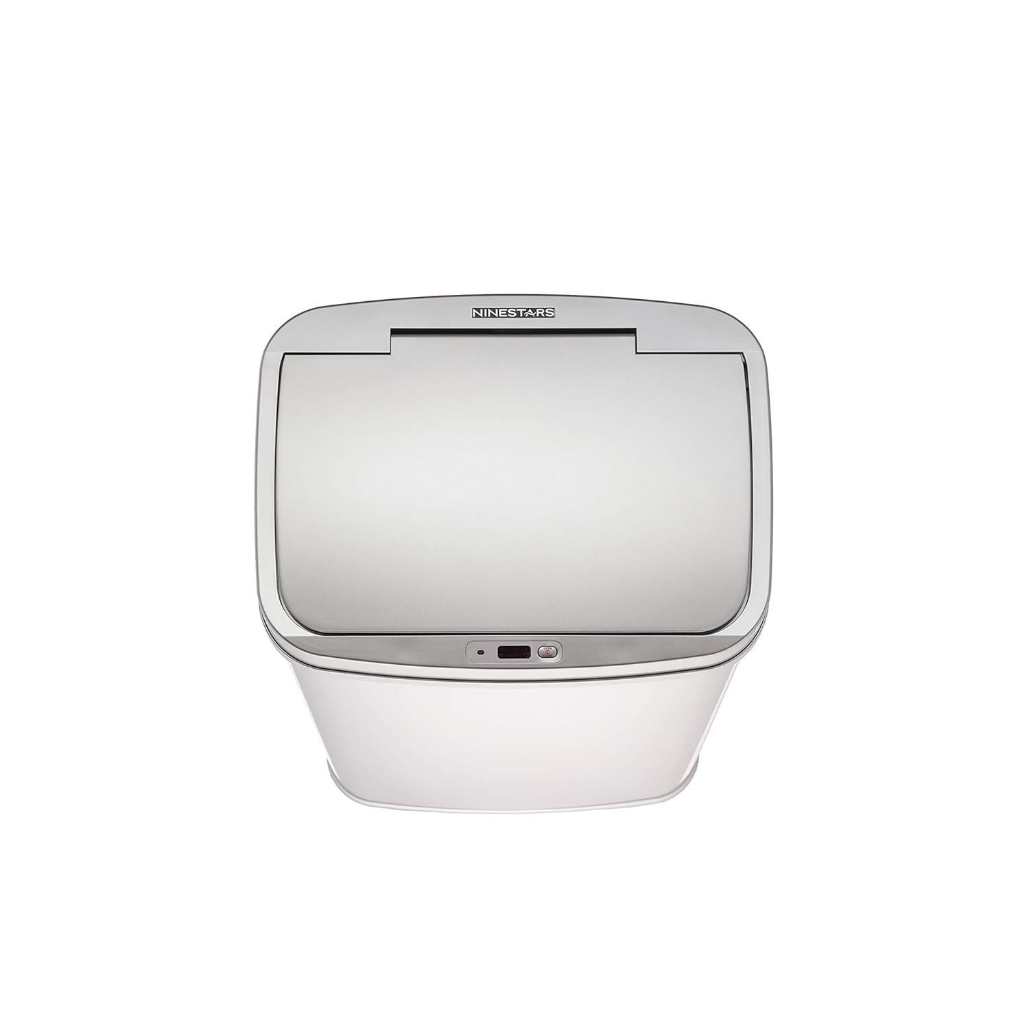 Nine Stars 13.2 Gallon Stainless Steel Motion Sensor Trash Can