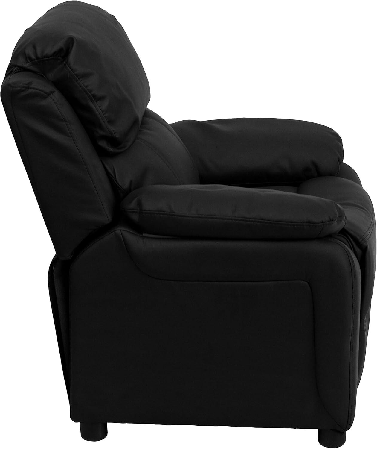 Flash Furniture Deluxe Padded Contemporary Kids Recliner with Storage Arms