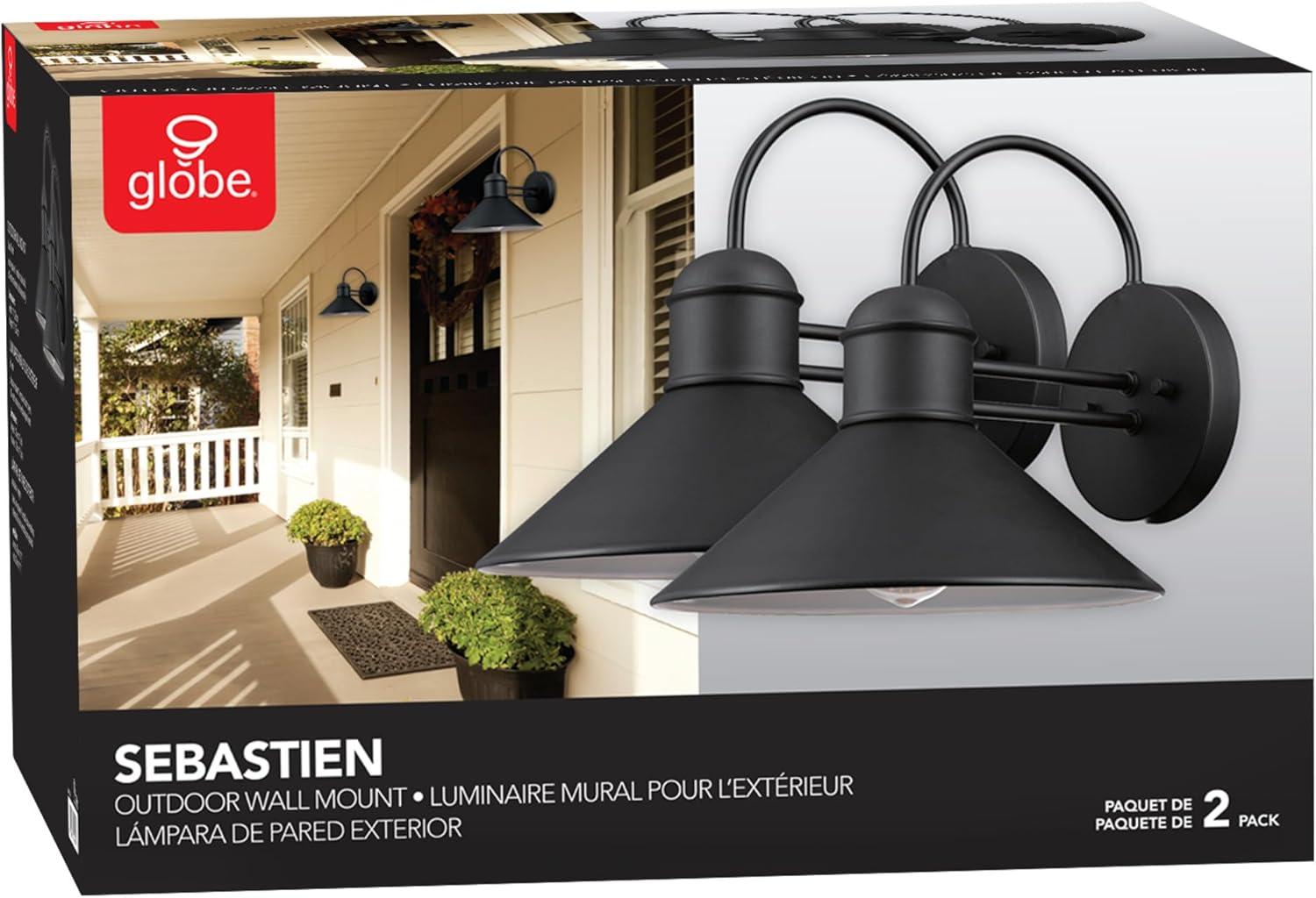 Globe Electric Sebastien 1-Light Matte Black Wall Sconce