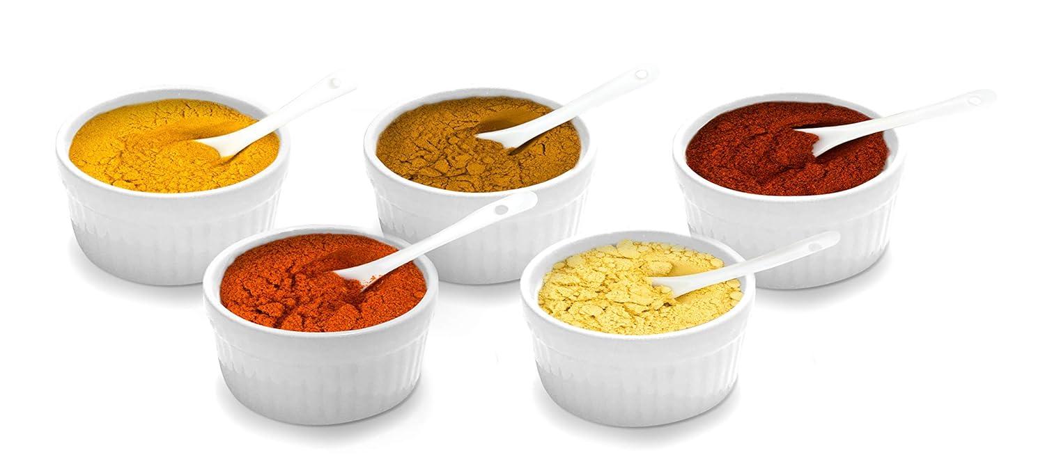 Furmaware Furmaware 3 oz White Ceramic Round Ramekins (Set of 6)