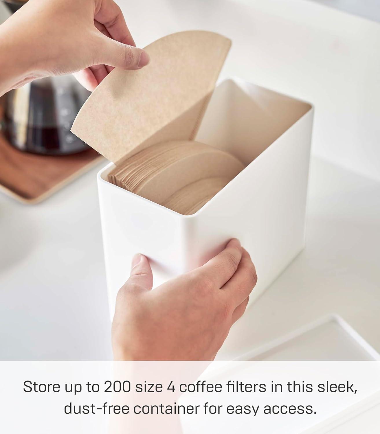 Yamazaki Home Yamazaki Home Coffee Filter Case, Polypropylene, Lid