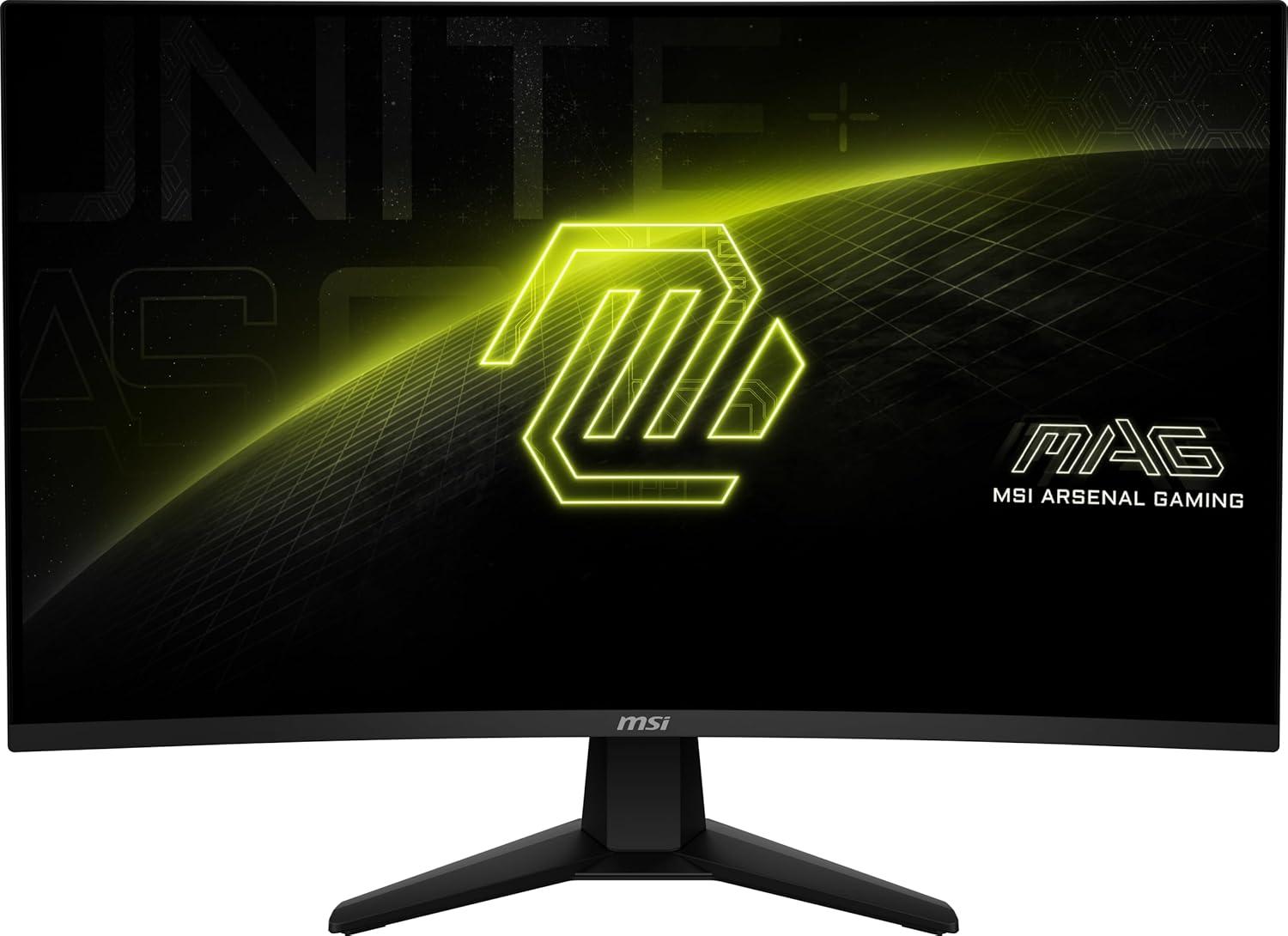 32-Inch Metallic Black Curved WQHD LED Gaming Monitor