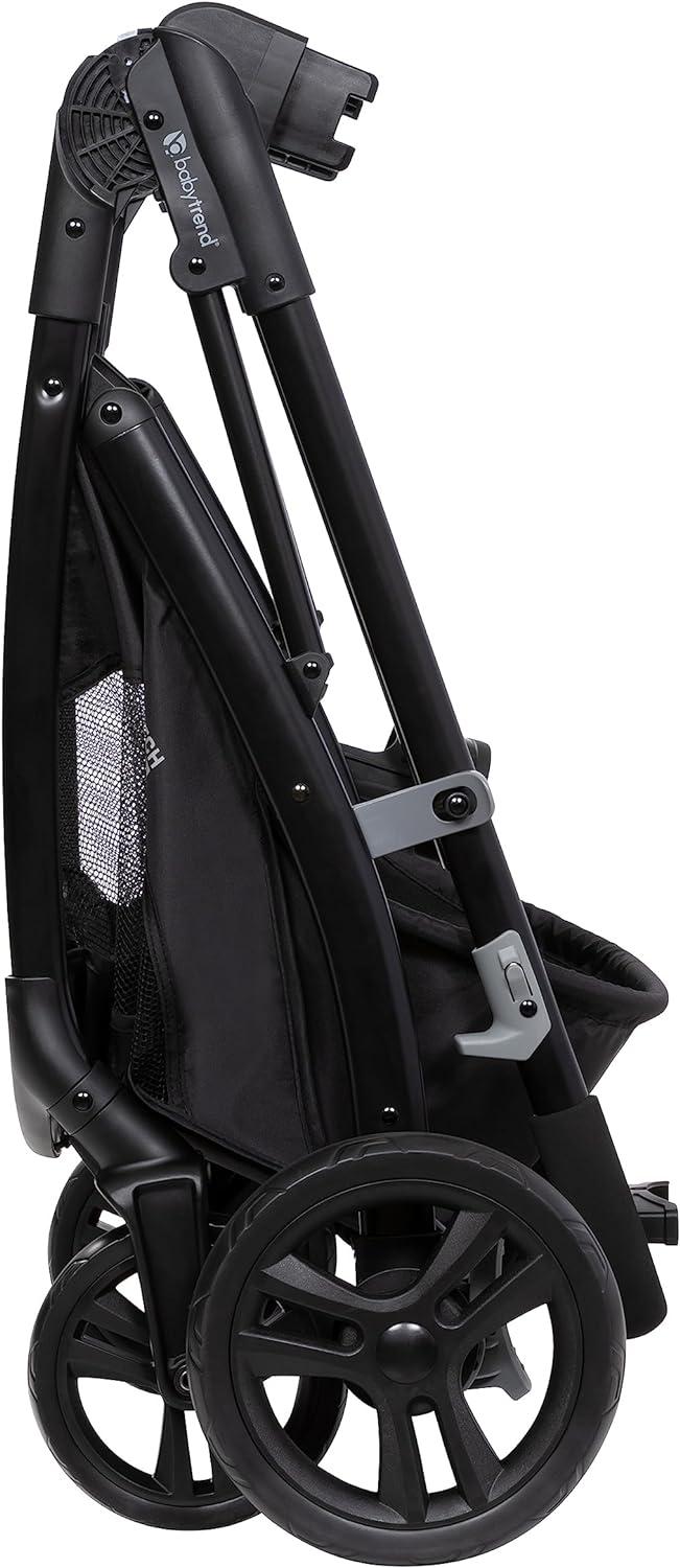 Black and Gray Modular Bassinet Stroller Travel System