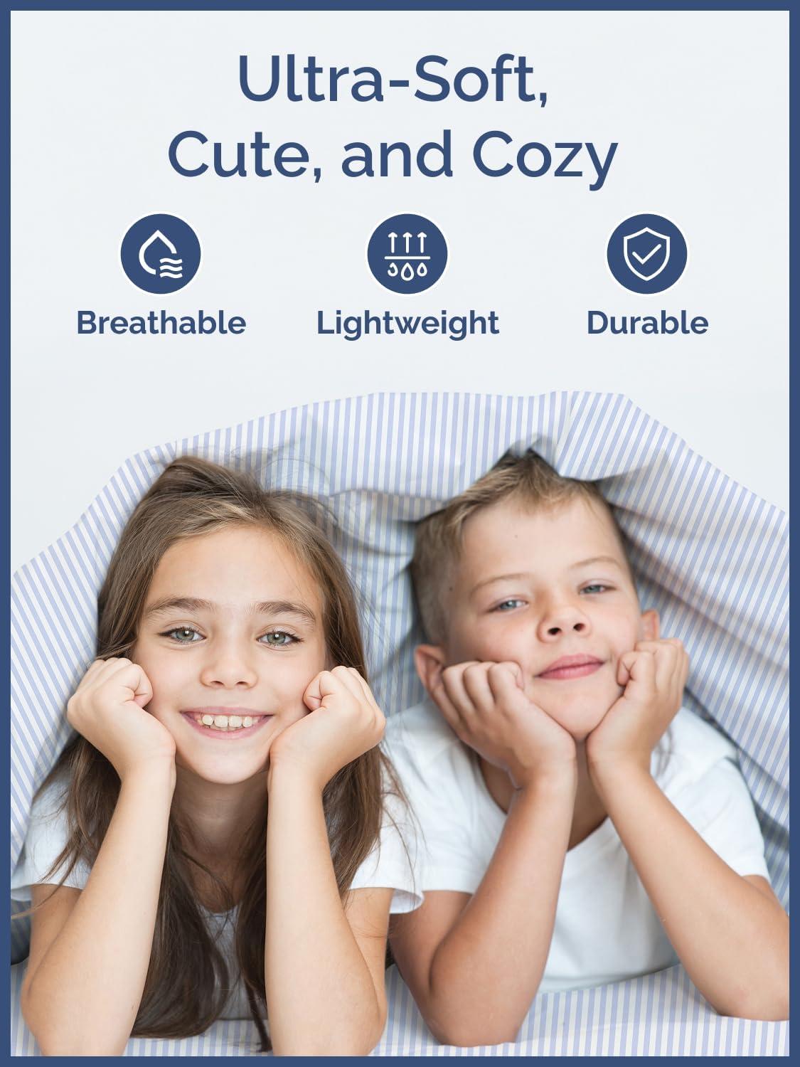 CGK Linens 4 Piece Kids Microfiber Sheet Set - Wrinkle Free - Cute, Cozy, Soft