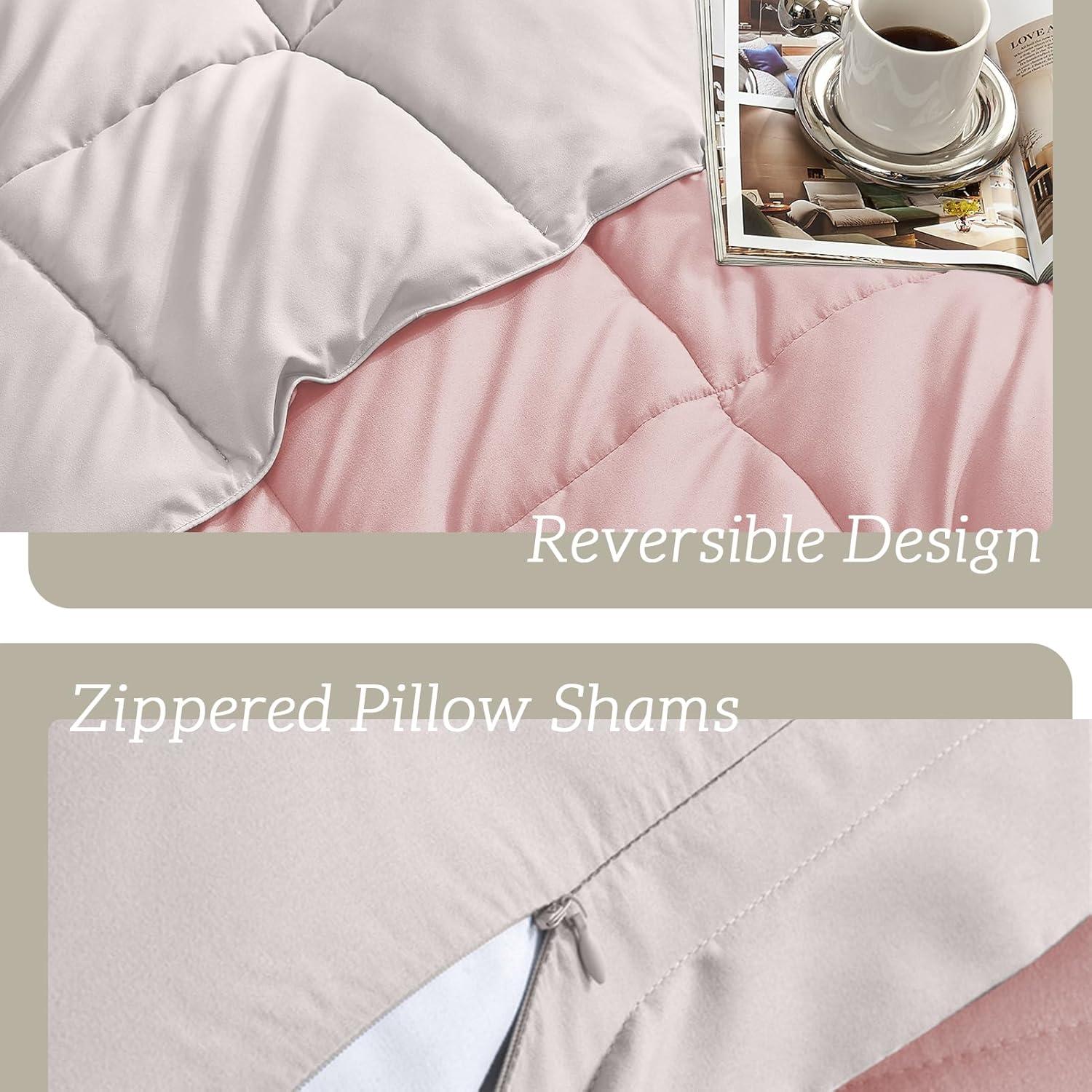 Nestl Nestl All Season Solid Lightweight Down Alternative Reversible Comforter