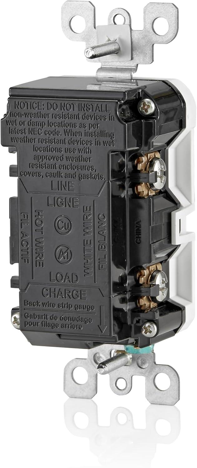 15 Amp SmartlockPro Wi-Fi Certified Smart GFCI Outlet, White D2GF1-KW