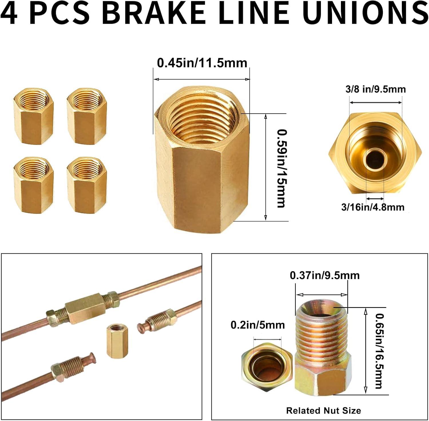 Nextirrer 25ft 3/16 Copper Coated Brake Line Kit with Double & Single Flaring Tool Set