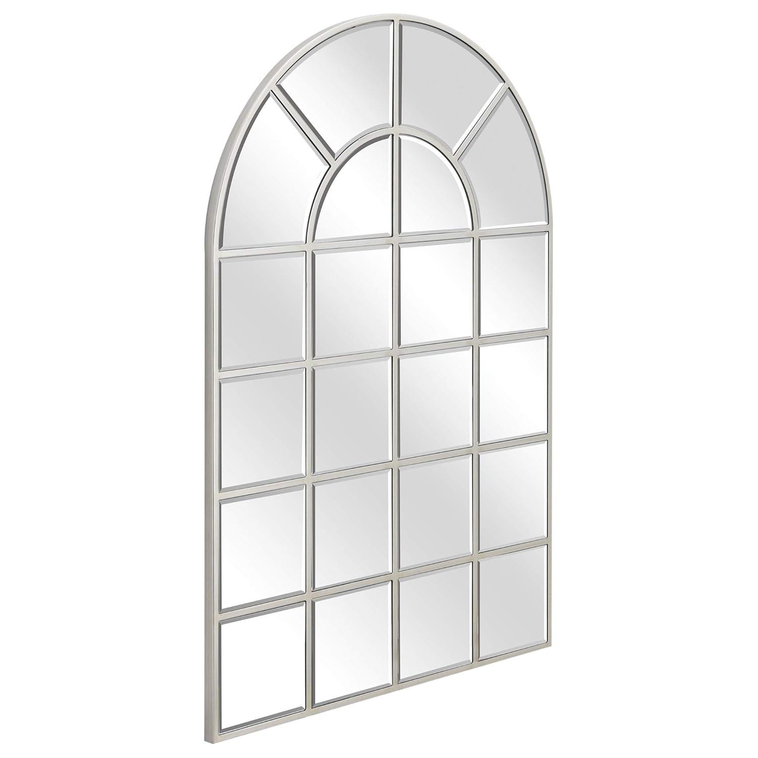 Empire Art Direct  30 x 44 in. MDF Base Covered with Beveled Arch Window Wall Mirror - 0.25 in. Beveled Edge