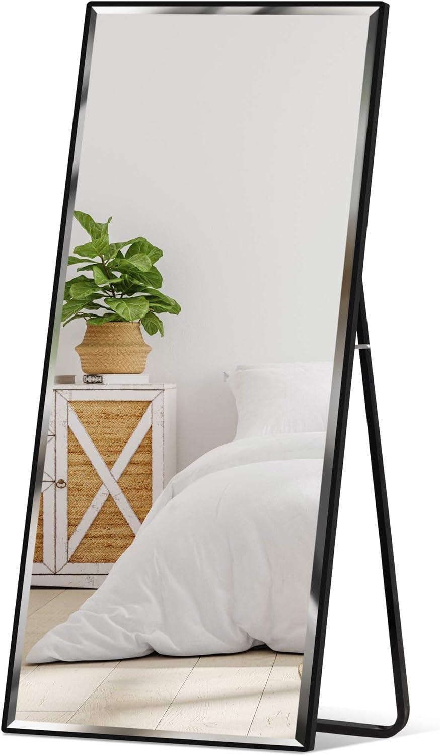 Best Choice Products 65x22in Full Length Mirror, Rectangular Beveled Wall Hanging & Leaning Floor Mirror