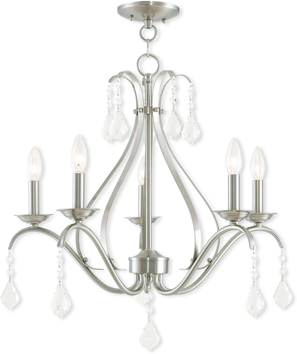 Livex Lighting Caterina 5 - Light Chandelier in  Brushed Nickel