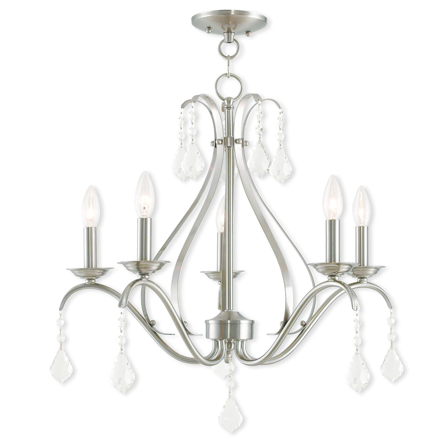 Livex Lighting Caterina 5 - Light Chandelier in  Brushed Nickel