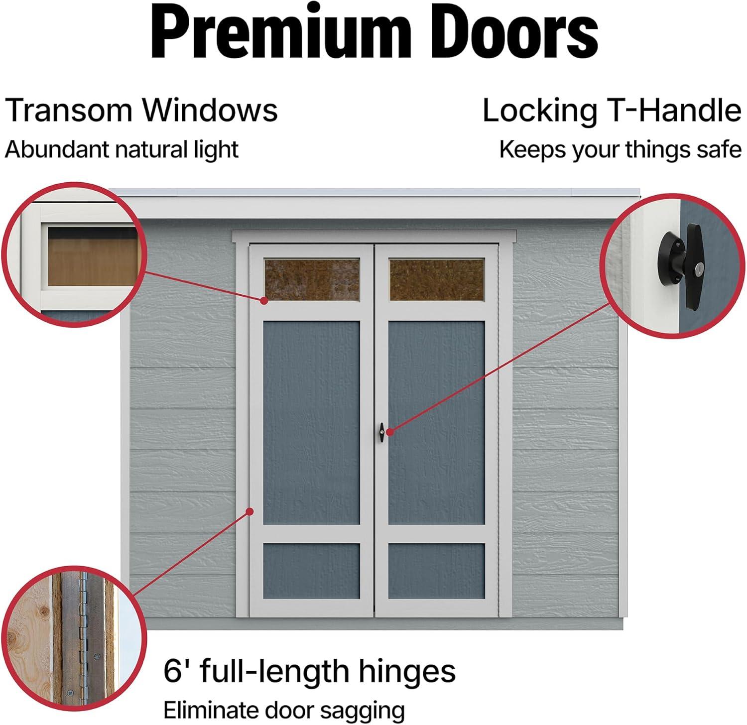 Handy Home Highland 8 ft. W x 6 ft. D Storage Shed