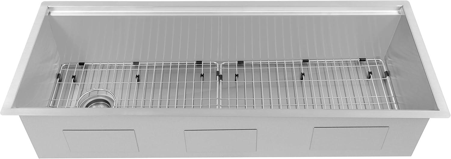 ZLINE 43 in. Garmisch Undermount Single Bowl Stainless Steel Kitchen Sink W/ Bottom Grid & Accessories (SLS-43)