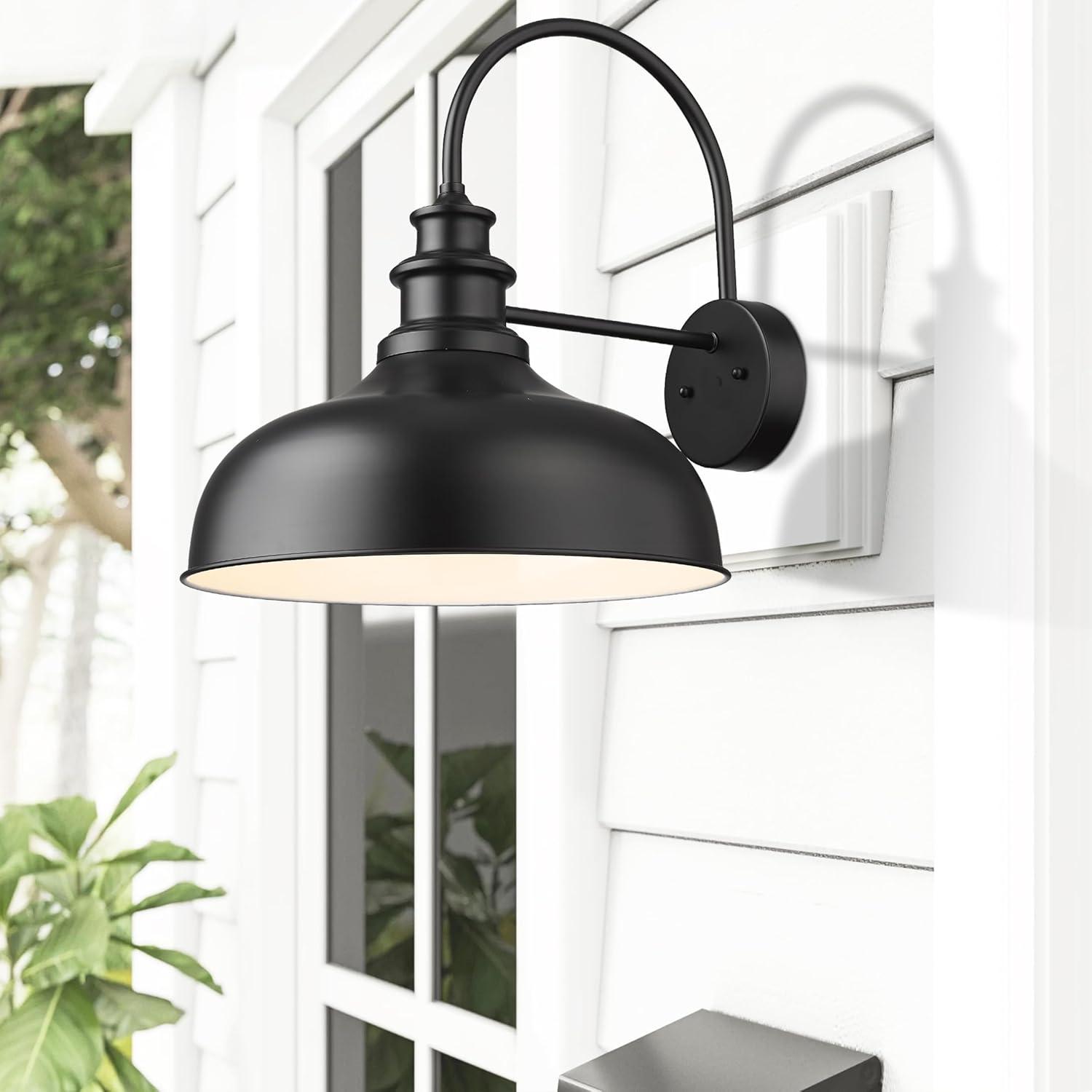 16 Inch Large Dome Farmhouse Exterior Wall Mount Light