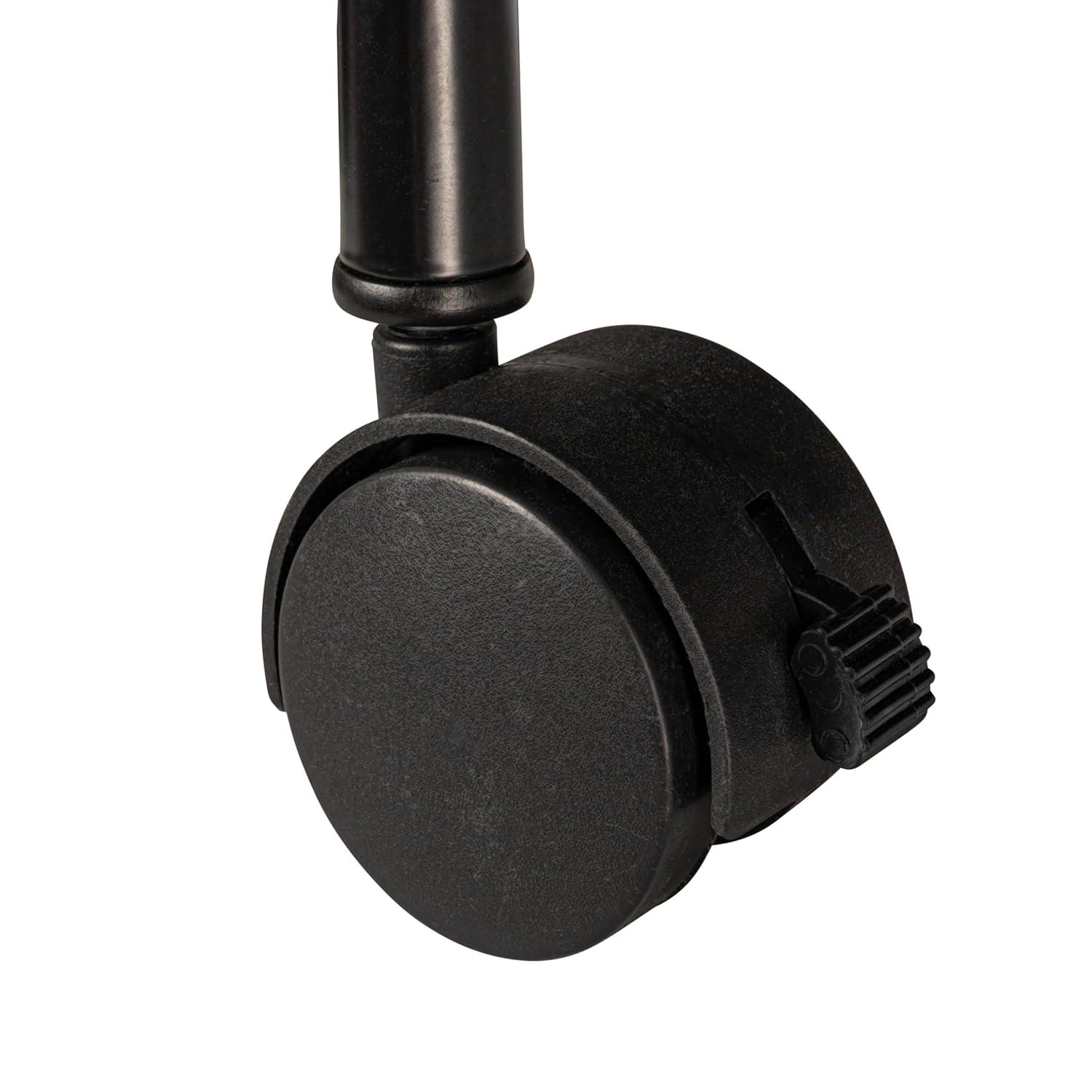 Rolling Laundry Sorter, 4 Bag Laundry Sorter Cart with Washable and Removable Bags, Black