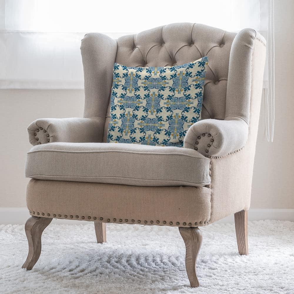 Old Airplanes Throw Pillows Covers Vintage Military Planes Model Cotton Linen Pillow Cover 18"X18" Pillowcase Decorative Pillow Cushion Cases for Sofa Bed Car Couch