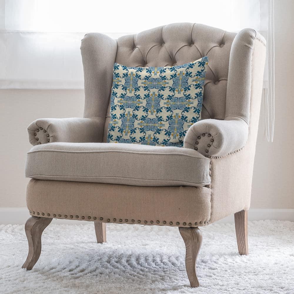 Old Airplanes Throw Pillows Covers Vintage Military Planes Model Cotton Linen Pillow Cover 18"X18" Pillowcase Decorative Pillow Cushion Cases for Sofa Bed Car Couch