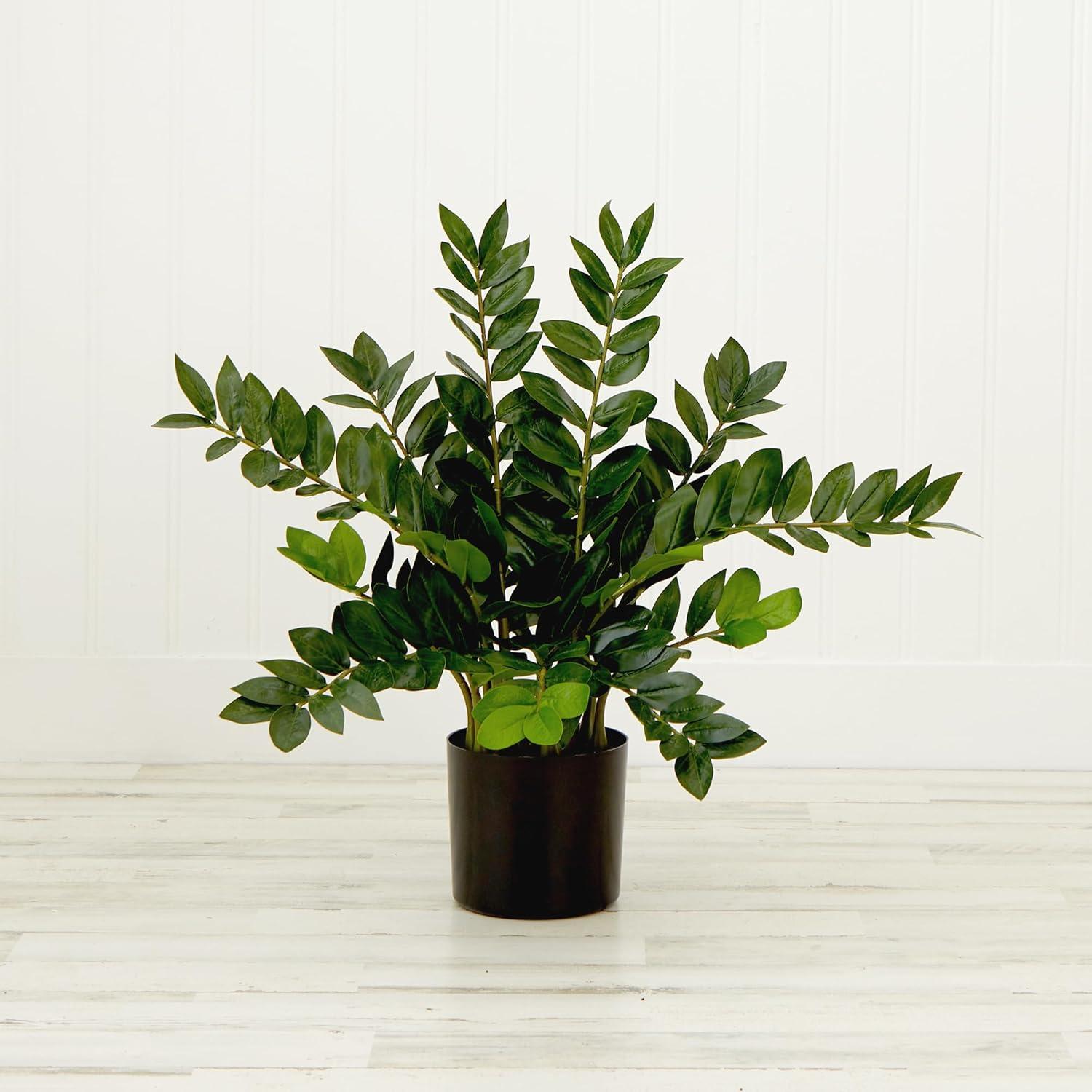 Nearly Natural 28in. Artificial Zamioculcas Plant with Decorative Planter