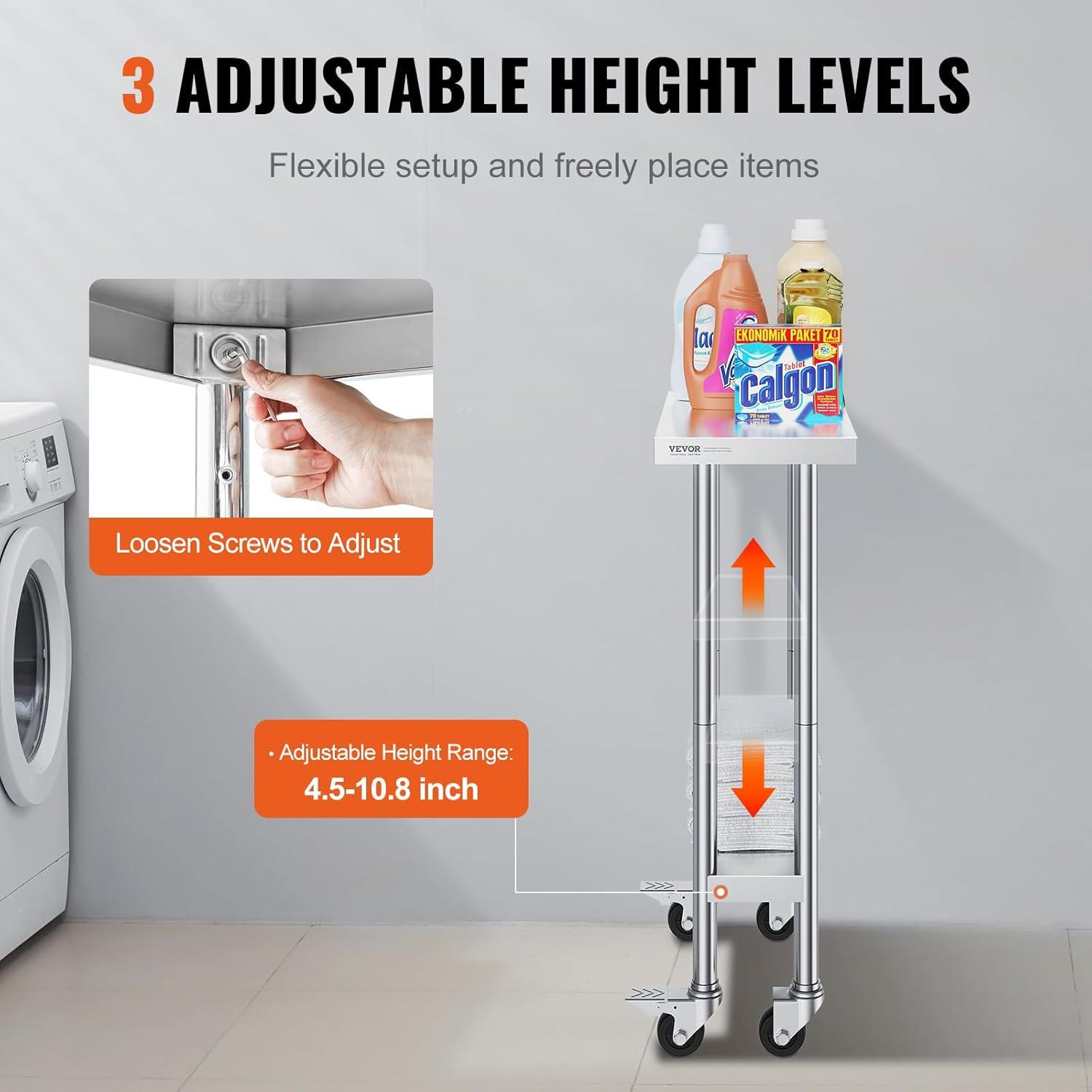 VEVOR Metal Kitchen Cart