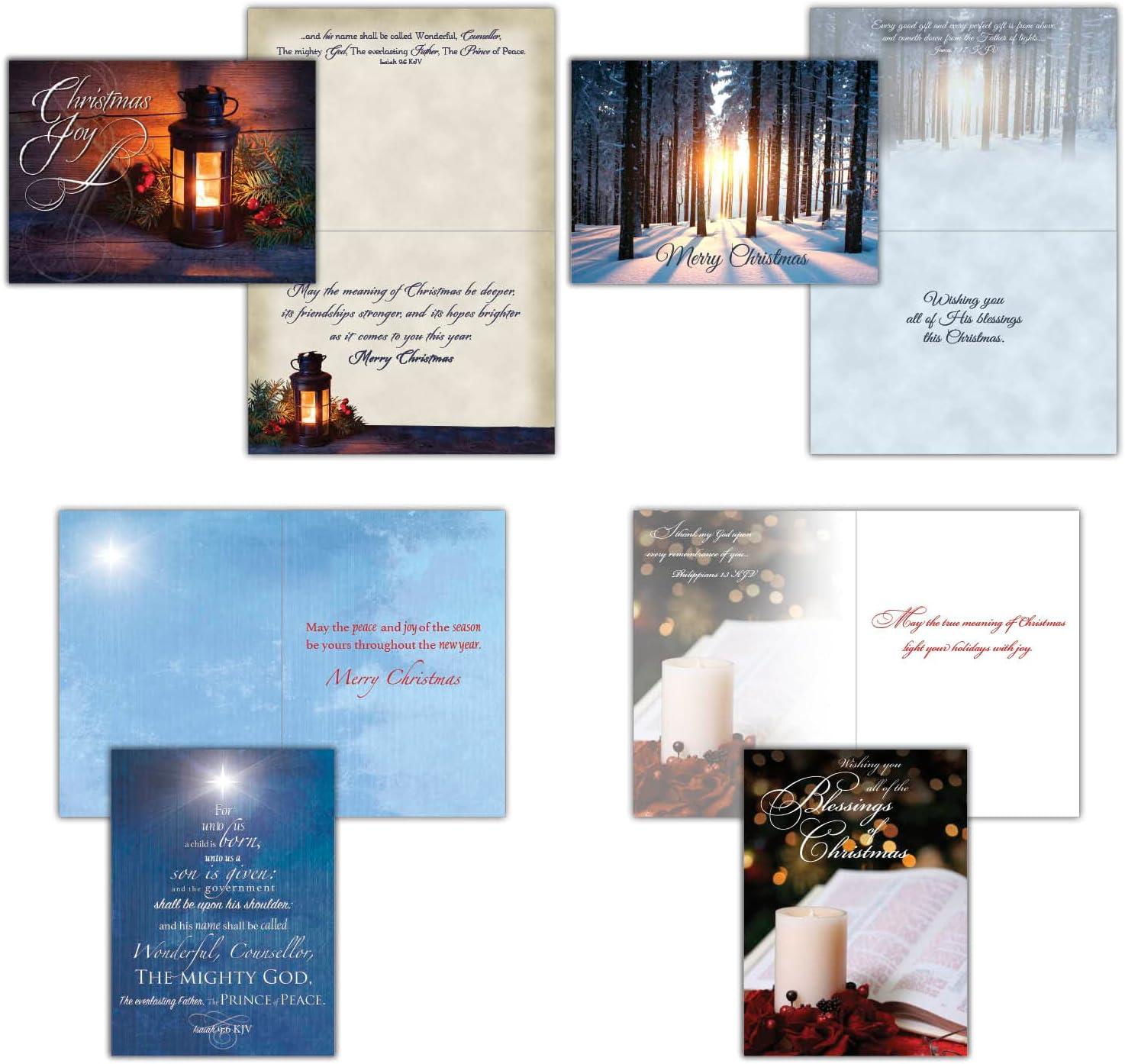 Christmas Blessings - Large Christmas Card Boxed Assortment with KJV Scripture