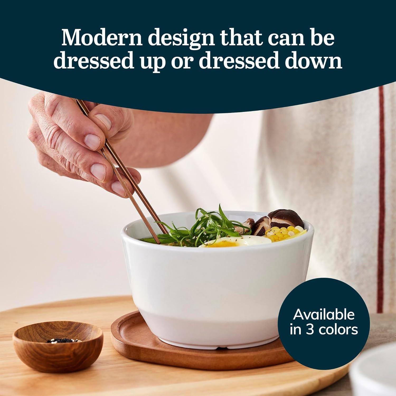 Austin Libbey 28-Ounce Porcelain Soup Salad Bowl, Set Of 4 (Set of 4)