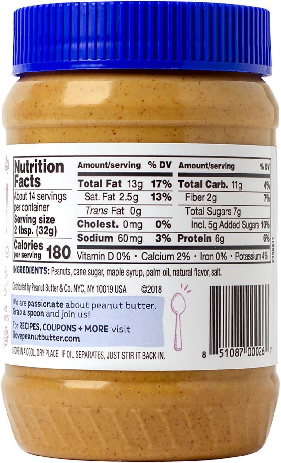 Peanut Butter & Co. Peanut Butter Spread, Mighty Maple, 16 oz (454 g)