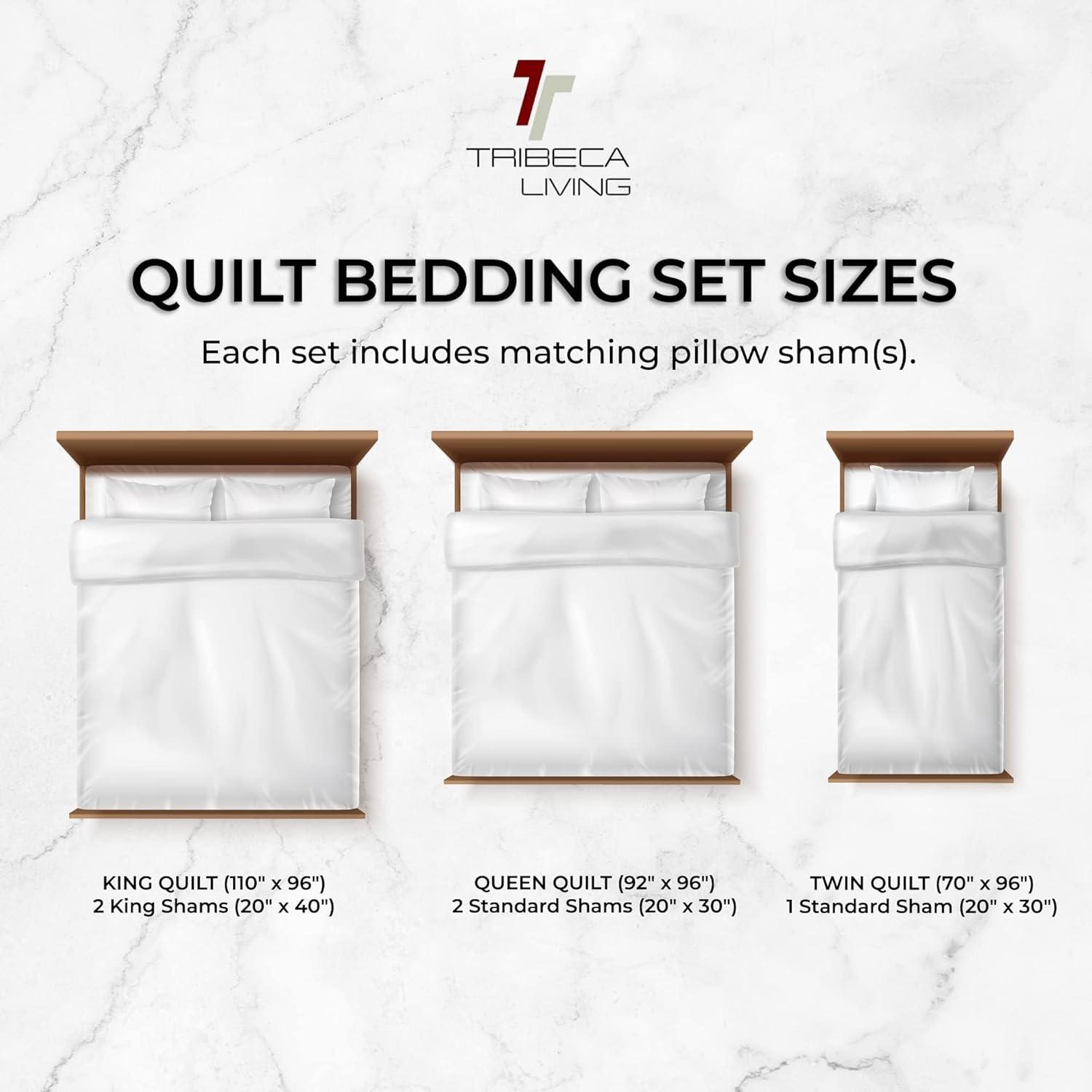 Tribeca Living Lugano Velvet Quilt Set