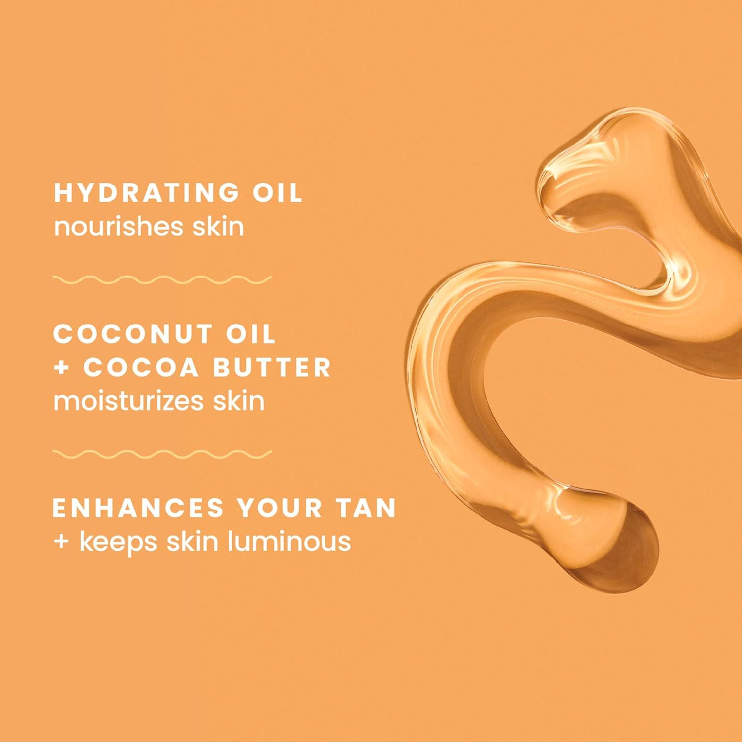Hawaiian Tropic Dark Tanning Oil, 8oz | Moisturizing Body Oil, Tan Enhancer, Cocoa Butter Oil, Coconut Oil for Skin, Oxybenzone Free, 8oz each Twin Pack C14