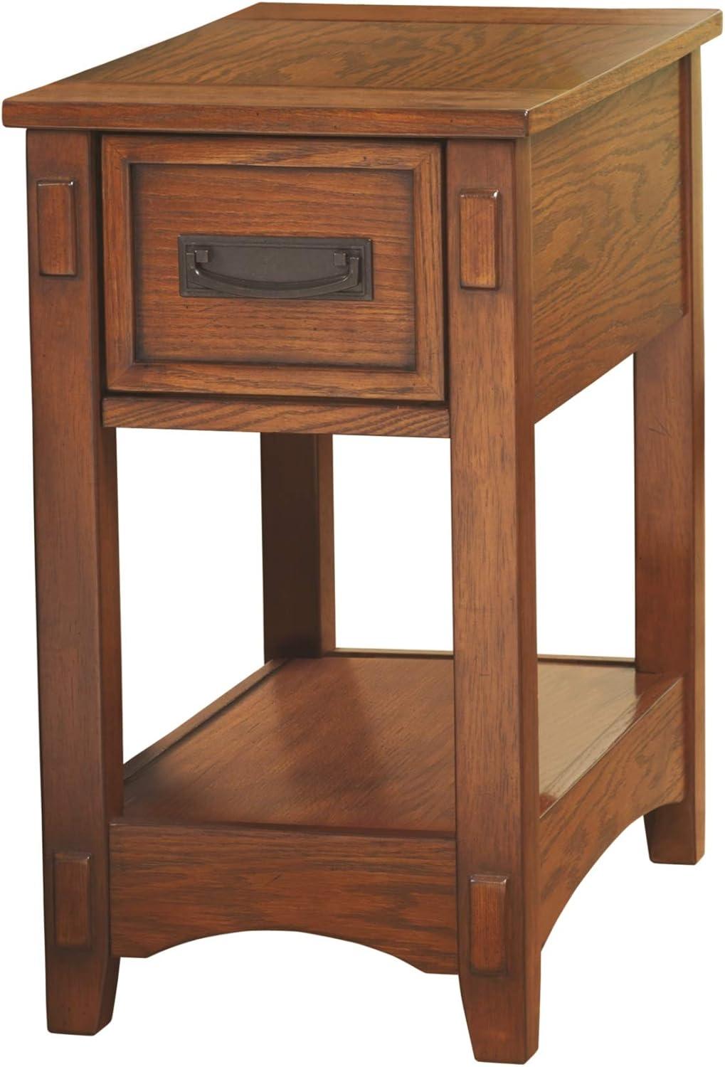 Signature Design by Ashley Contemporary Breegin Chairside End Table Brown