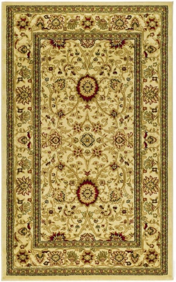 Lyndhurst LNH212 Power Loomed Area Rug - Ivory/Ivory - 5'3"x7'6" - Safavieh